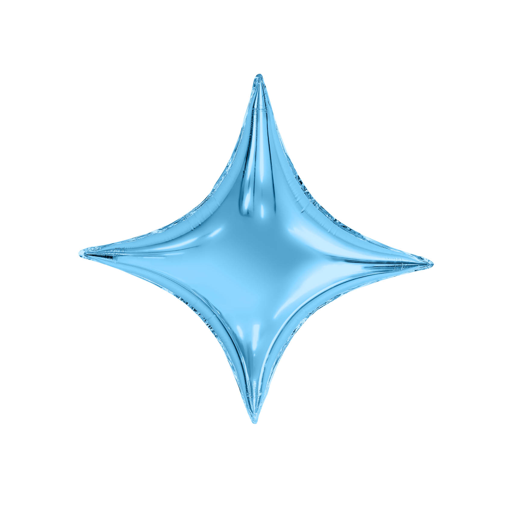 Шар Ag 26" Фигура 3D, Звезда Сириус, Холодный голубой, инд. упак.