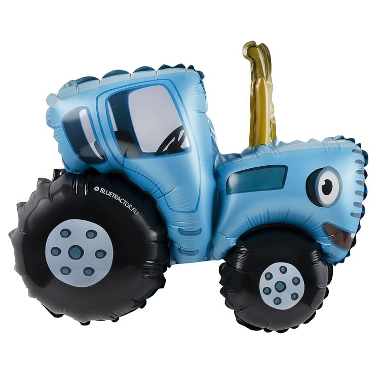 Шар Х 12" М/Фигура, Синий трактор