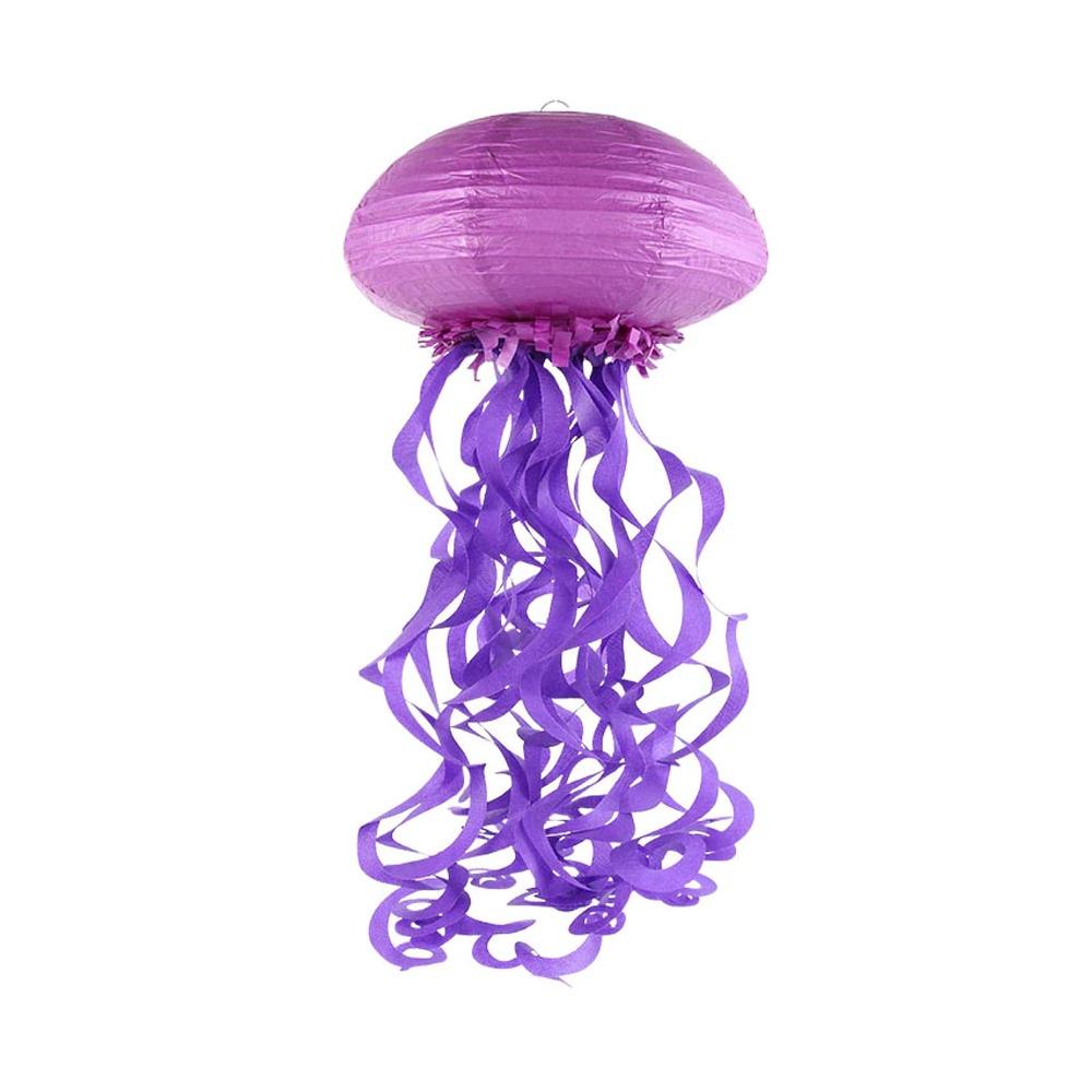 Фонарик подвесной Медуза, Фиолетовый, 30*80 см /Мо