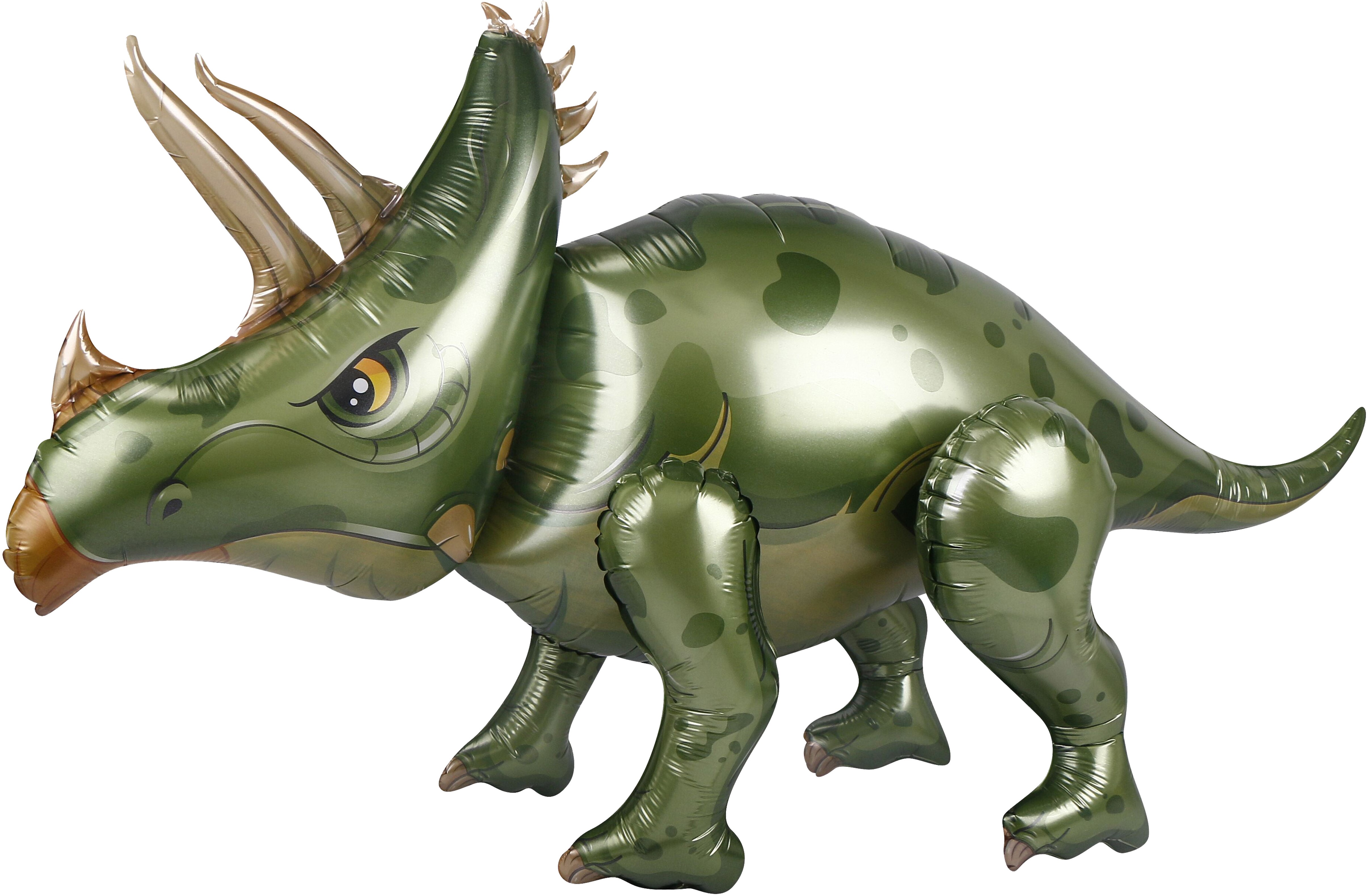 Шар Х ХОД Фигура, Динозавр Трицератопс, Зеленый, (40"/102 см)