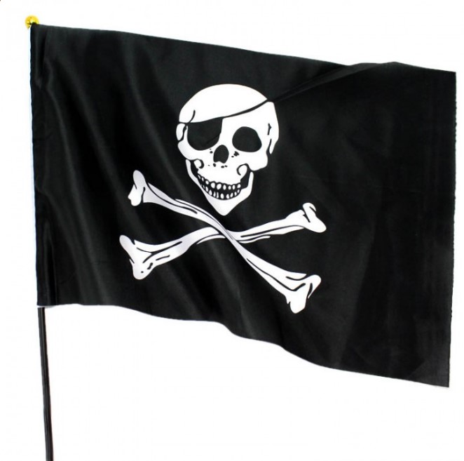 Флаг Пиратский, 40*60 см /Сф