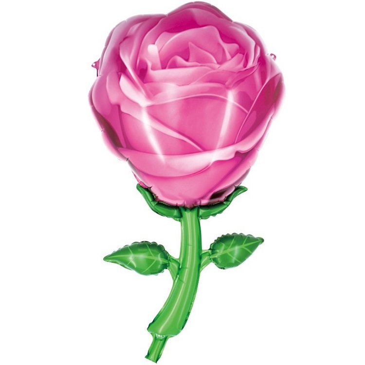 Шар Х Фигура, Роза, Розовый, (32"/81).