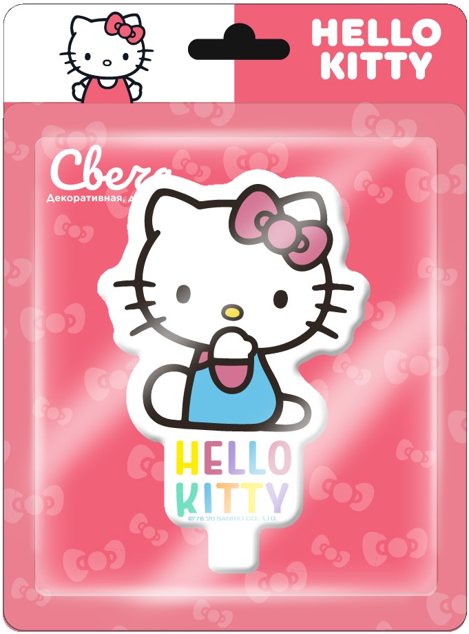 Свеча Фигура, Hello Kitty, 7 см, 1 шт. /ДБ
