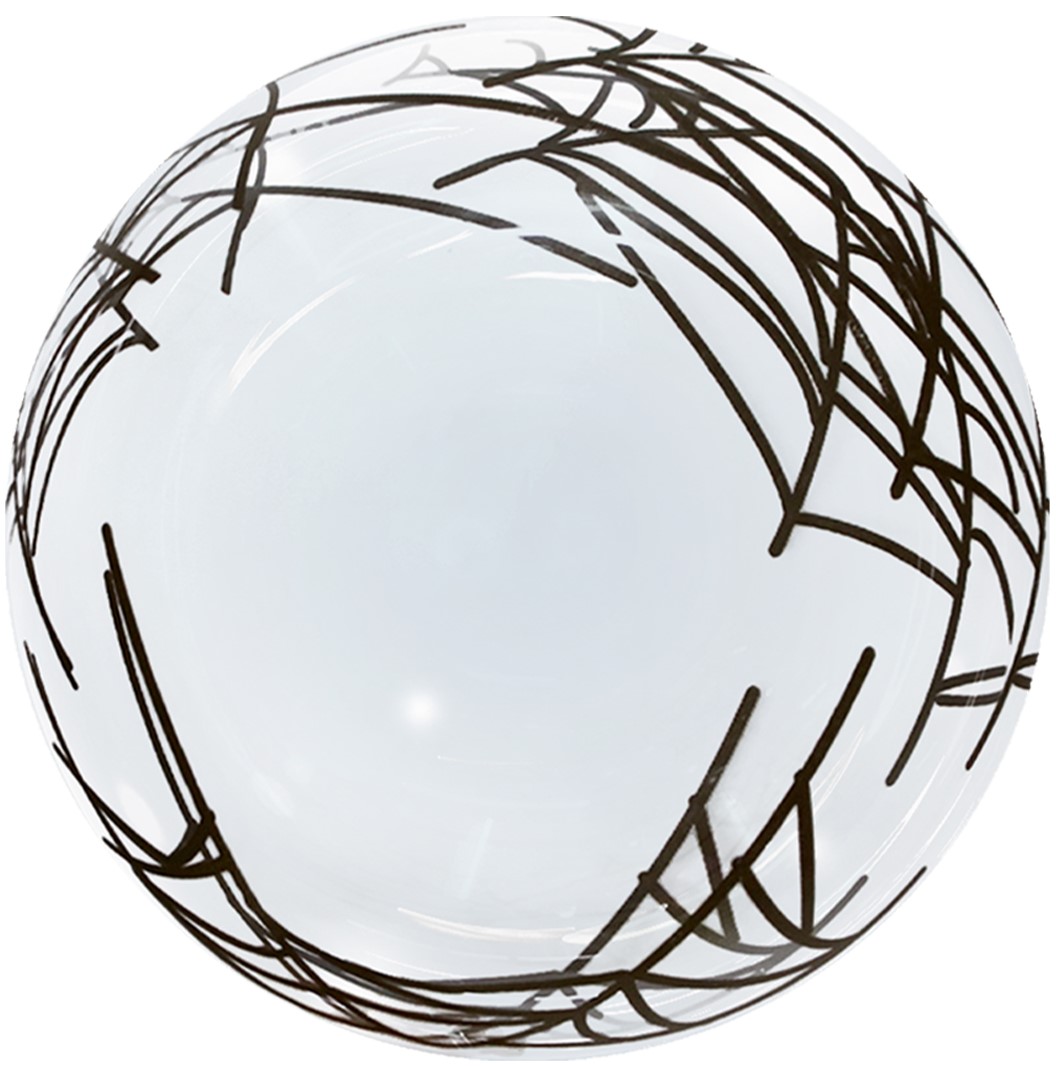 Шар Х Сфера 3D, Deco Bubble, Паутина, Прозрачный, Кристалл, 1 шт. в упак.