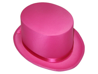 Шляпа Цилиндр розовый/ПБ