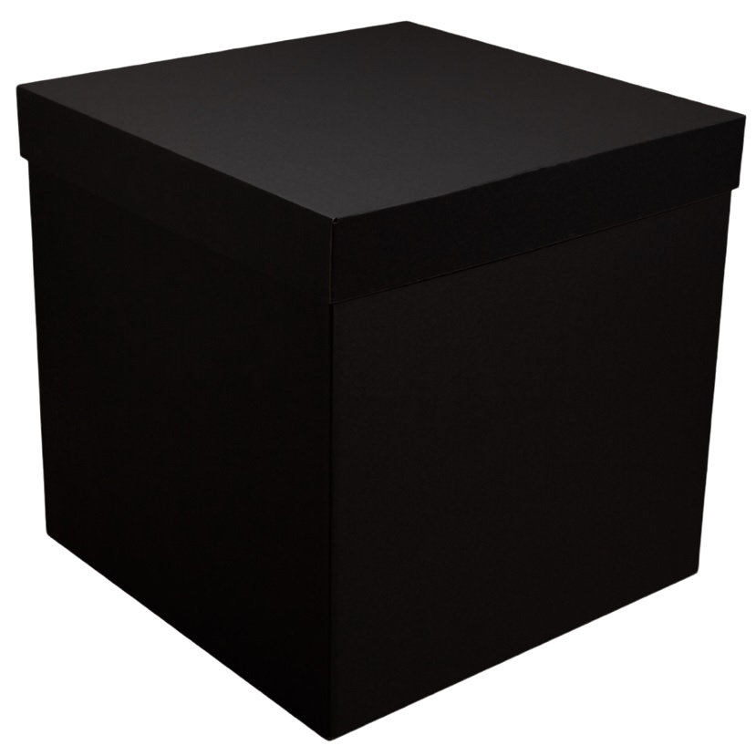 Коробка сюрприз для воздушных шаров, Черный, 60*80 см, 1 шт.