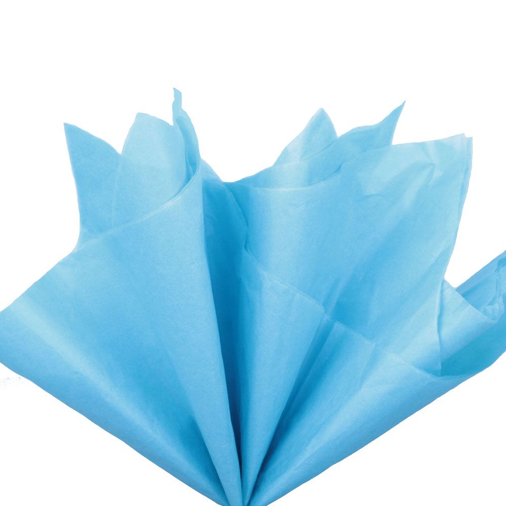 Бумага тишью 66*50 см, Синий, 10 листов