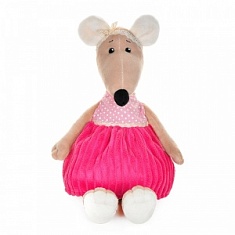 ИМ МТ Крыса Анфиса в розовом платье, 27 см