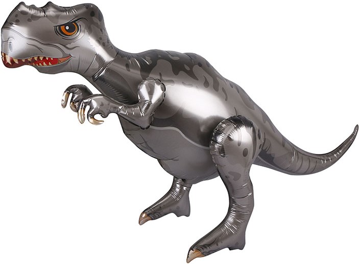 Шар Х ХОД Фигура, Динозавр Тираннозавр, Серый, (38"/97 см)