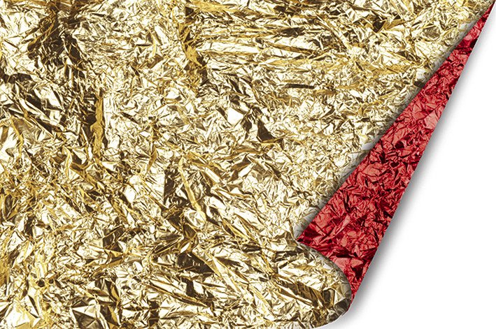 Полисилк ItalPak рулон 100 см/20 м золотой/красный ORO Rosso