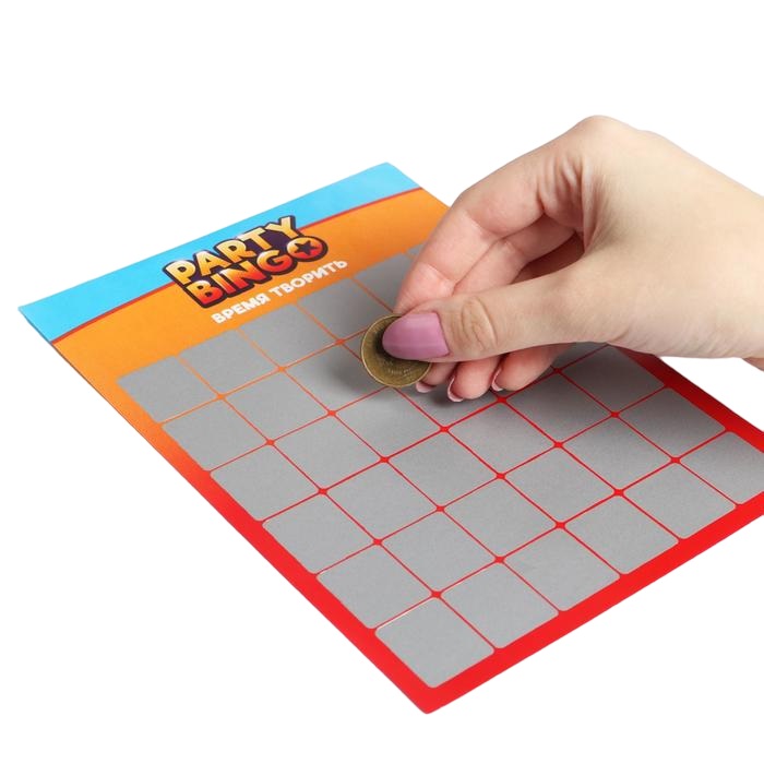 Игра командная Party Bingo Время творить, 20 карт, 14+/Сл