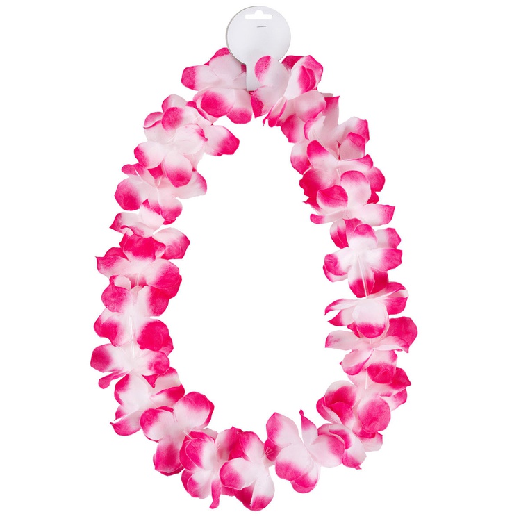 Гавайи цветы розовые/белые, 105см.