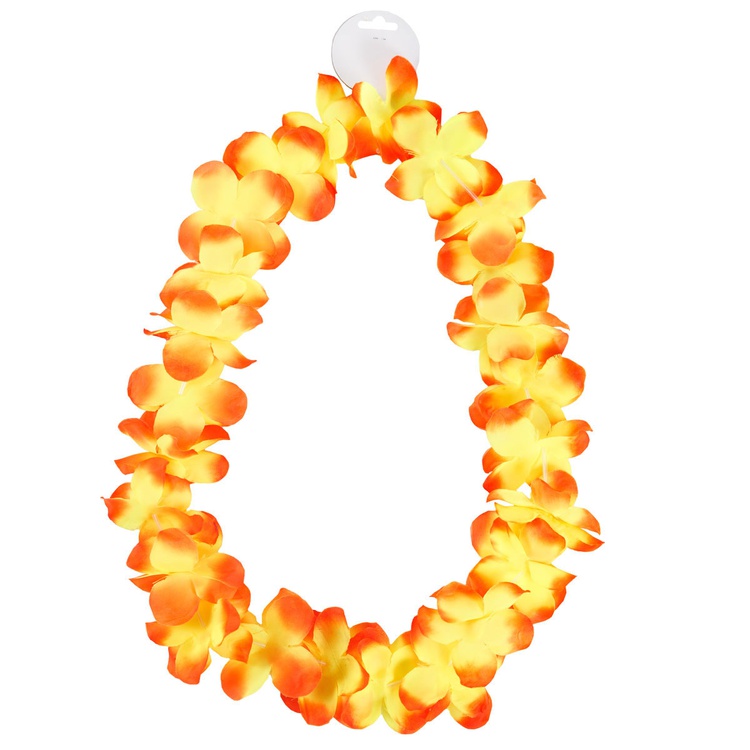 Гавайи цветы оранжевые/желтые, 105см.