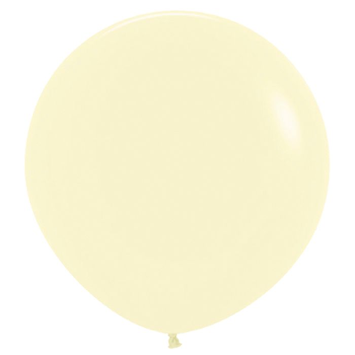 Шар S 24"/620 Пастель Матовый Нежно-желтый (60 см)