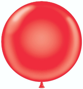 Шар Х (36"/91 см) Красный, пастель, 10 шт