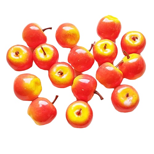Муляж декоративный яблоко красно-желтое, SF-1238, 45 мм, 6 шт /Сф