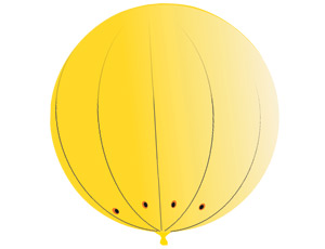 Шар Гигант сфера 4м желтый