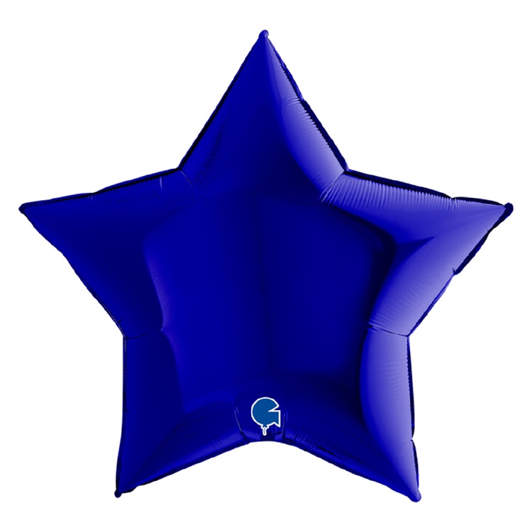 Шар Г 36" Звезда, Blue Capri, Металлик