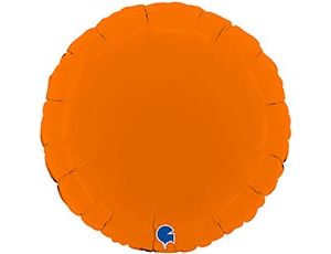 Шар Г 18" Круг, Оранжевый, Сатин / Пастель Matte Orange