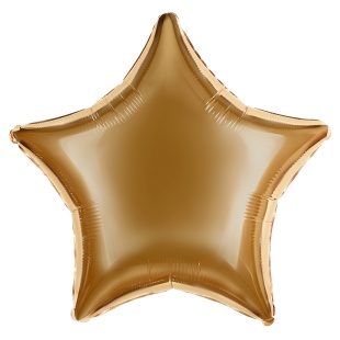 Шар Ф 18" Звезда, Золото античное