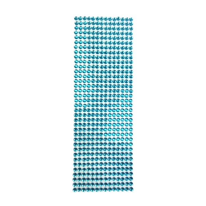 Стразы декоративные, голубые, 6 мм, (504  шт)