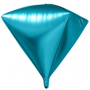 Шар Х 3D Алмаз (24''/61 см), Синий,  