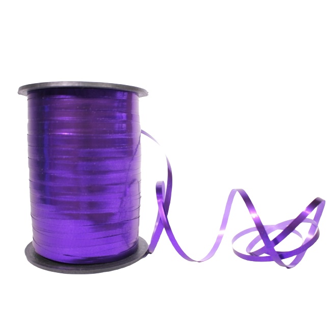 Лента декор металлик 0,5*250 Фиолетовый/Радуга