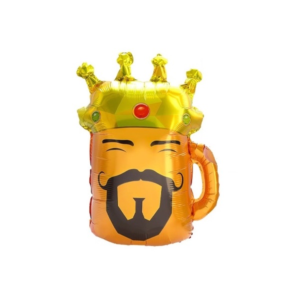 Шар Х Фигура, Кружка с короной (Король пива), 71 см,1 шт.