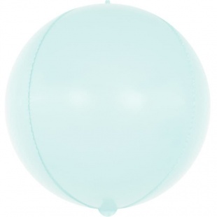 Шар (24"/61 см) Сфера 3D, Макарунс, Светло-голубой