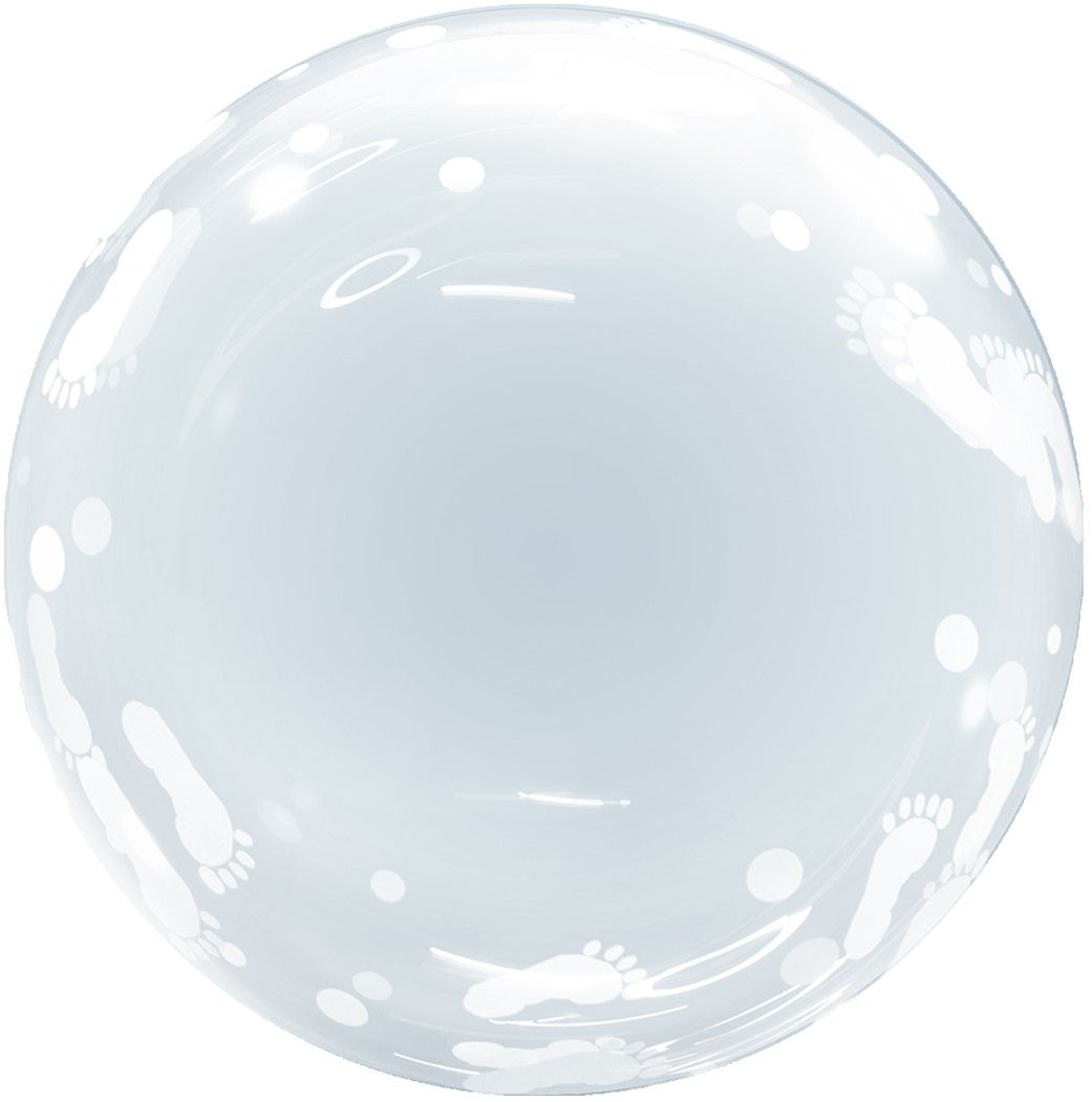 Шар Х 18" Сфера 3D, Deco Bubble, Новорожденный, Прозрачный, Кристалл