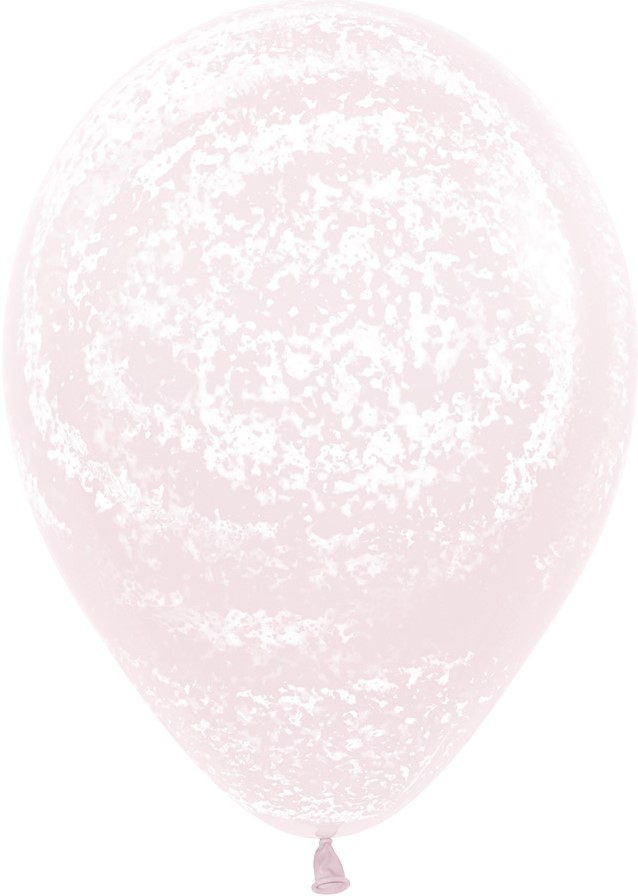 Шар S 12" Морозное граффити, Макарунс, Нежно-розовый (609), пастель, 25 шт