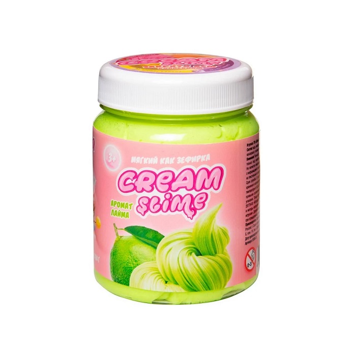 Слайм Cream-Slime с ароматом лайма, 250 гр