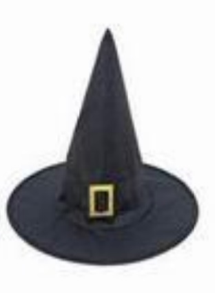Шляпа Ведьмы классическая черная с пряжкой /Сф