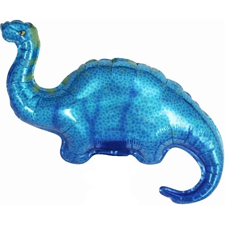 Шар Х 17" М/Фигура, Динозавр Диплодок, Синий
