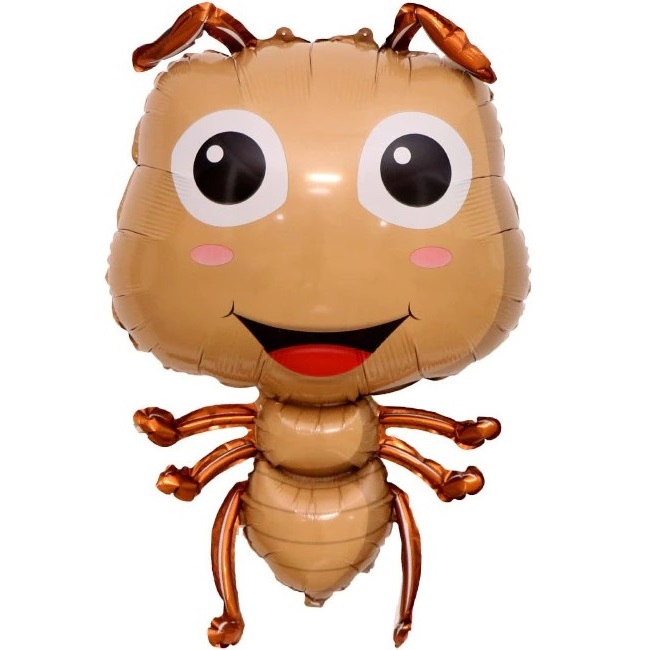 Шар с клапаном Х (17"/43 см) Мини-фигура, Веселый муравей
