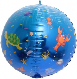 Шар Х Сфера 3D, Подводный мир (24"/61 см)