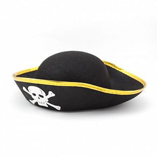 Шляпа Пиратская с золотой лентой, малая /Б