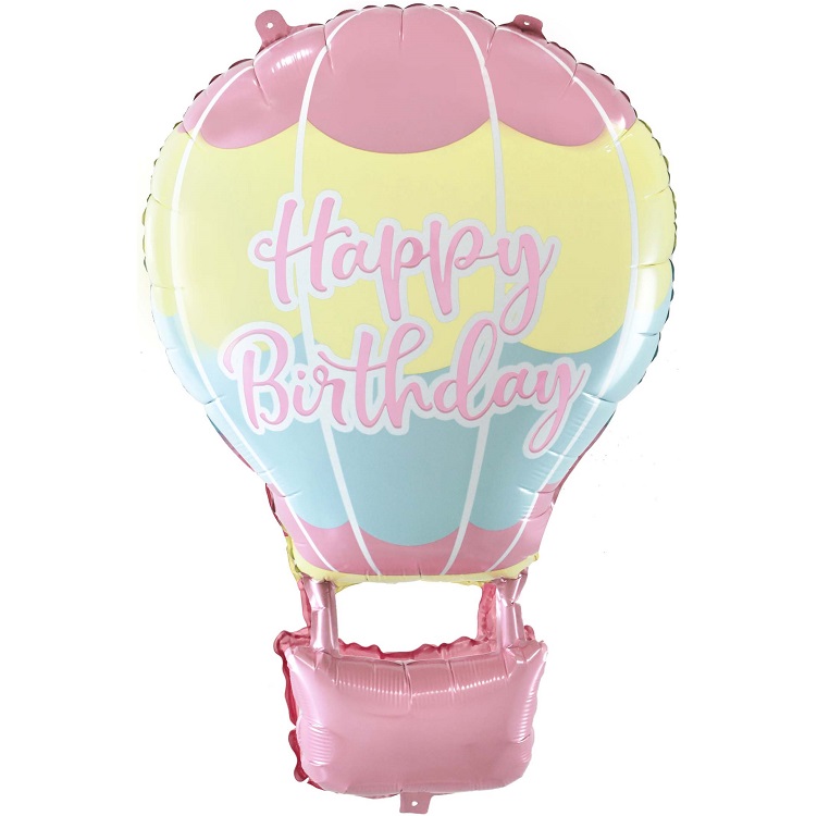Шар Х Фигура,Воздушный шар на День Рождения, Розовый, 32"/81 см