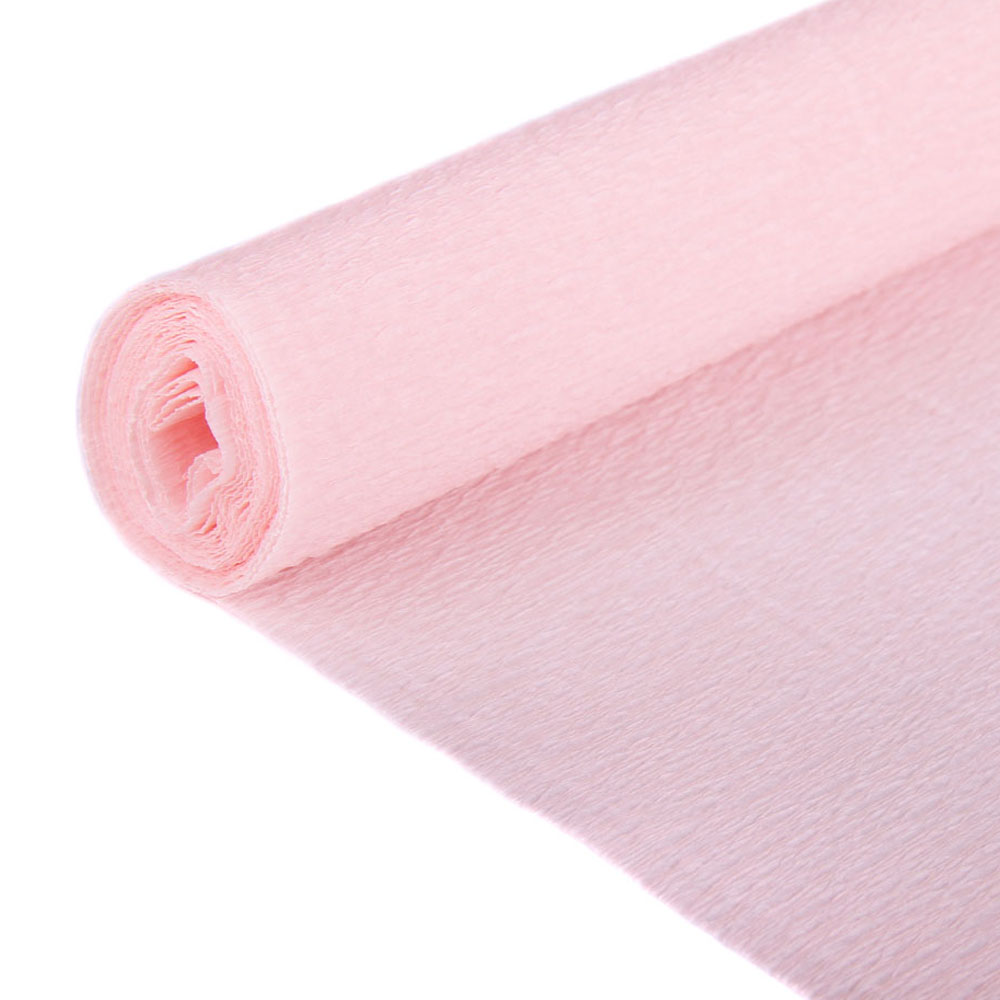 Бумага гофрированная светло-розовая №46 80г/м 50х250см