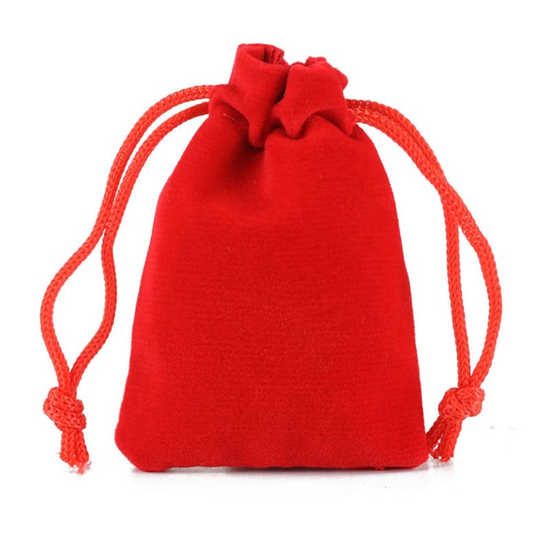 Мешочек из текстиля, красный, 0,2*30*40 см /Б.