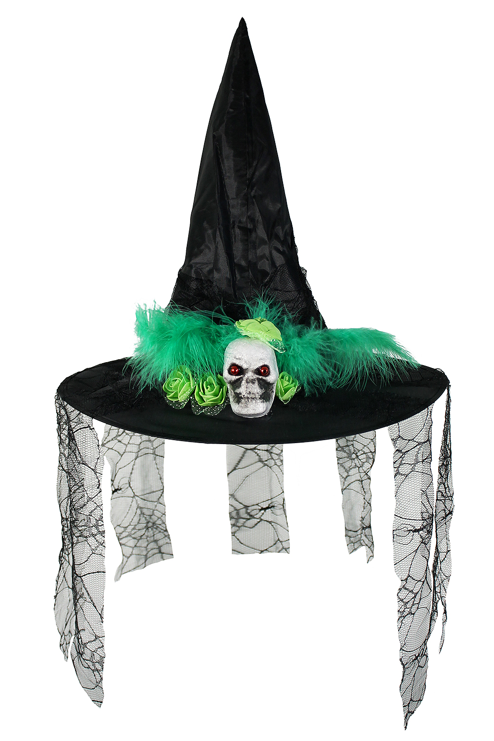 Шляпа Колпак ведьмы зеленый, Хэллоуин  /Сф.