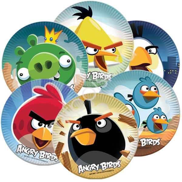 Тарелка бумажная Angry Birds, 6 шт./ПБ