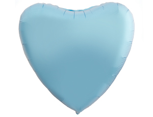 Шар Ag 18" Сердце, Cool Blue, Пастель