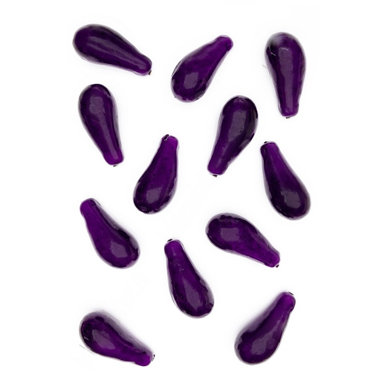 Муляж декоративный баклажан, фиолетовый, SF-1238, 10 шт