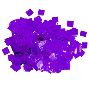 Металлизированное конфетти 6х6 мм, Фиолетовый, 100 гр./МК