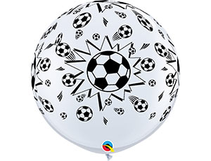 Шар Q 3" (90 см) Шелк Мяч Футбольный  White