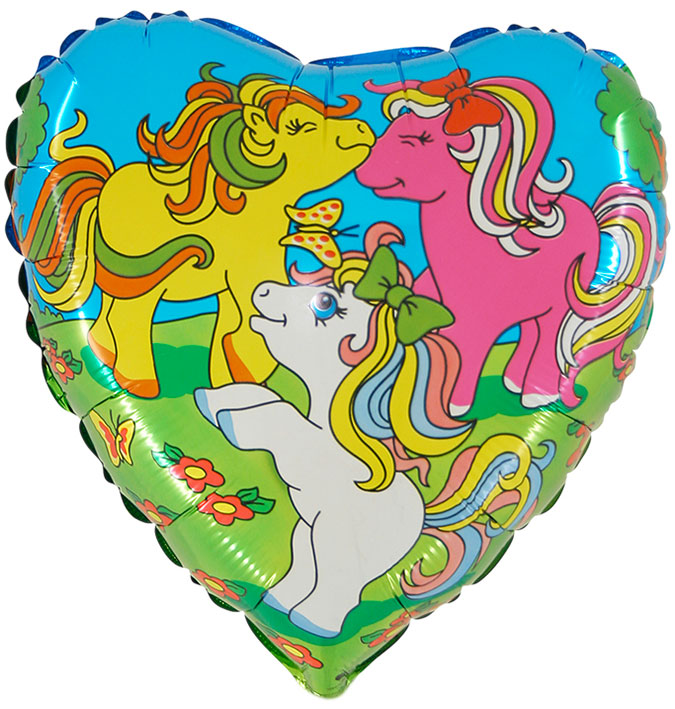 Шар Г 18" Сердце Пони веселые, My Little Pony