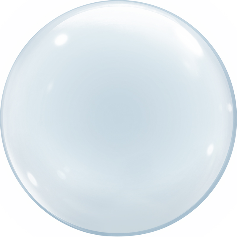 Шар Х 32" Сфера 3D, Deco Bubble, Прозрачный