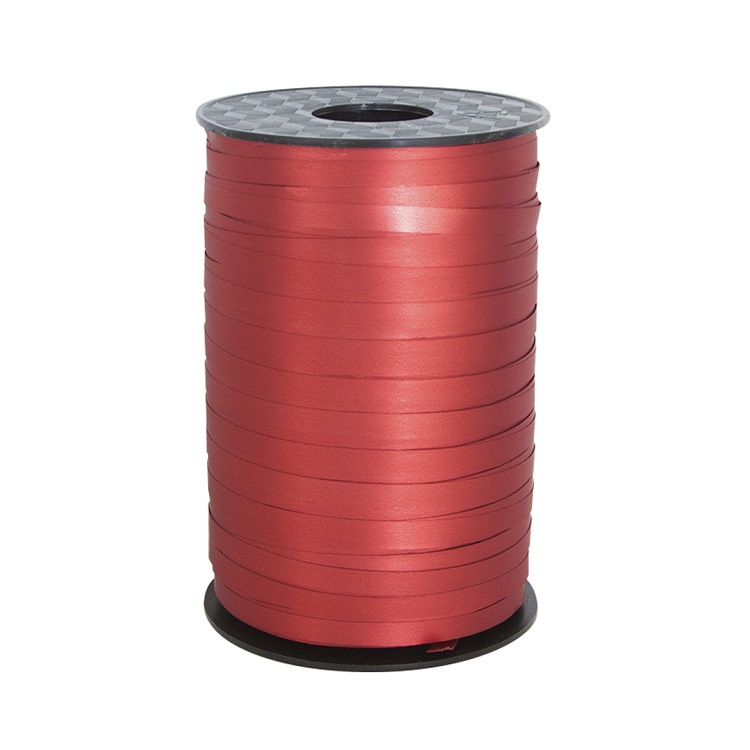 Лента полипропиленовая ( 0,5 см*250 м) Красный, Матовый металл, 1 шт.