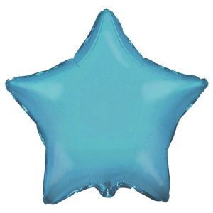 Шар K 18" Звезда, METALLIC BLUE, 5 шт